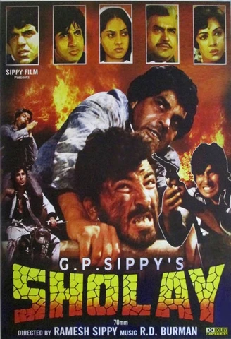 Sholay (1975) film poster